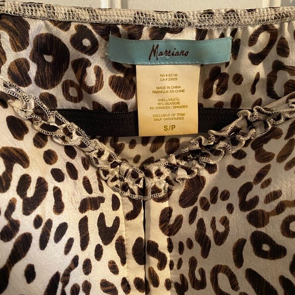 Marciano, Silk Leopard Print Blouse - Picture 5 of 5